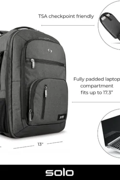 Solo Grand Travel TSA Backpack -Fashion Bags 7cc935 6915a1f3d7b6404ca71a17ef4ebce2ccmv2